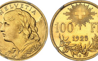 La pièce d’or suisse 100 francs Vréneli va fêter ses 100 ans