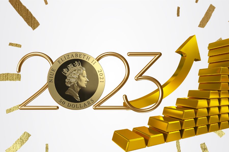 Cours de l'or en 2023 - D'or et d'argent